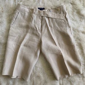 Magaschoni Linen Bermuda Shorts